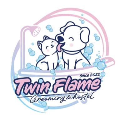 โลโก้ร้าน Twin Flame Grooming