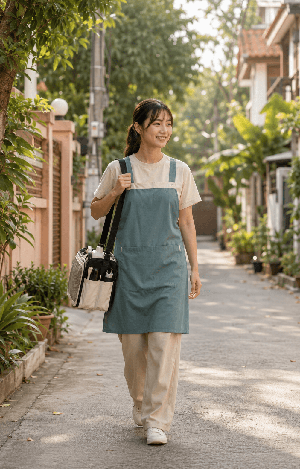 ช่างกรูมมิ่งเดินทางไปบ้านลูกค้าในย่านที่พักอาศัย